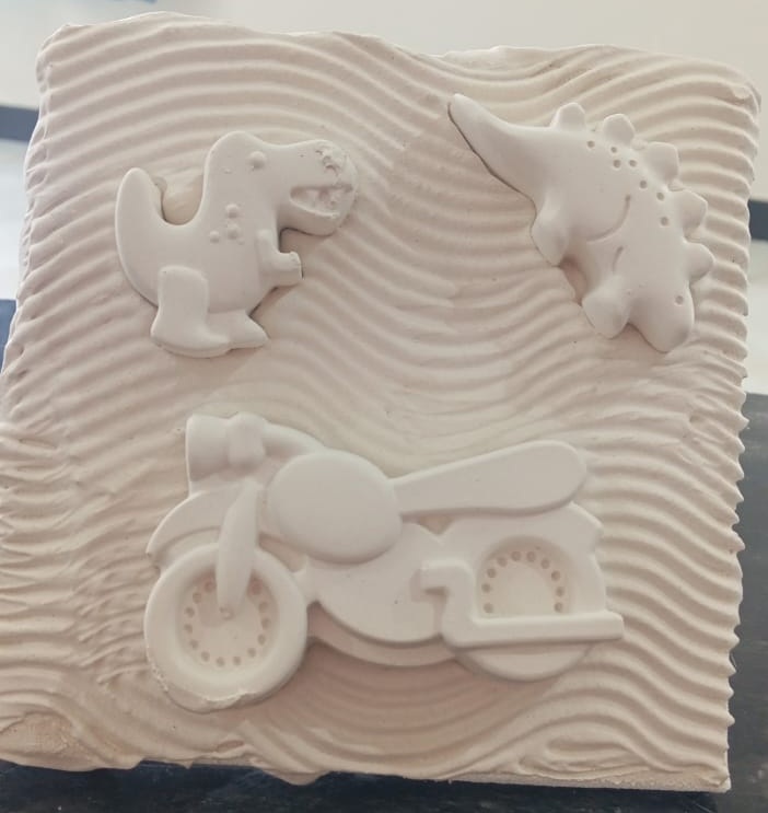 Kids Dino Painting Canvas Kit