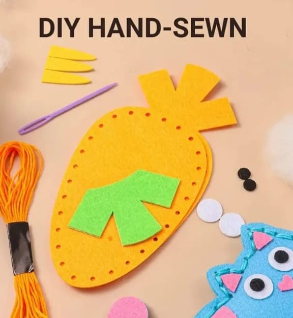 Kids DIY Sewing Craft Kit - Image 5, Montessori learning kit for kids