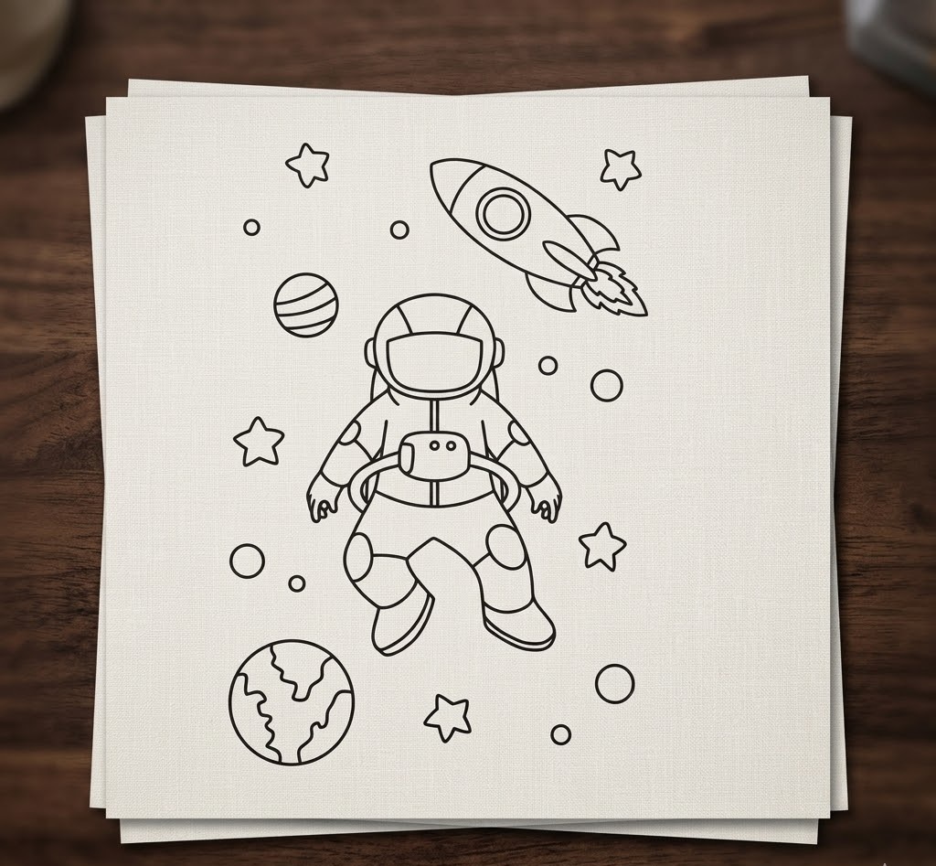Kids Ceramic Space Painting Kit - Image 4, Montessori learning kit for kids