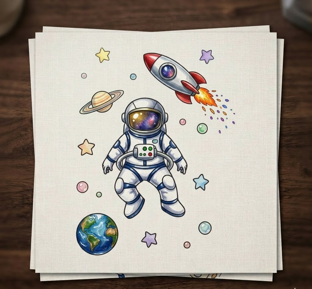 Kids Ceramic Space Painting Kit - Image 5, Montessori learning kit for kids