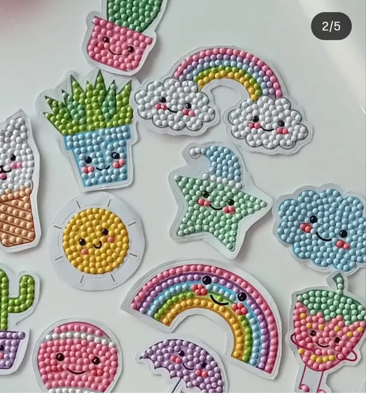 Kids Diamond Stickers Painting Book - Image 3, Montessori learning kit for kids