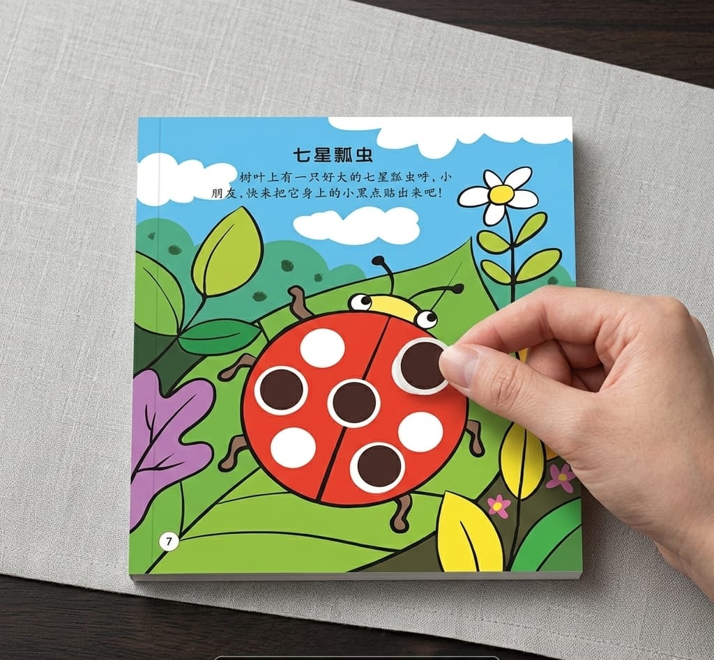 Kids Interactive Sticker Book - Montessori-inspired educational toy for kids